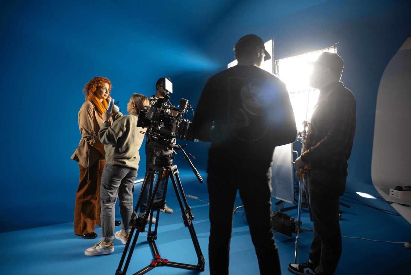 On set with Šimon Fortuna